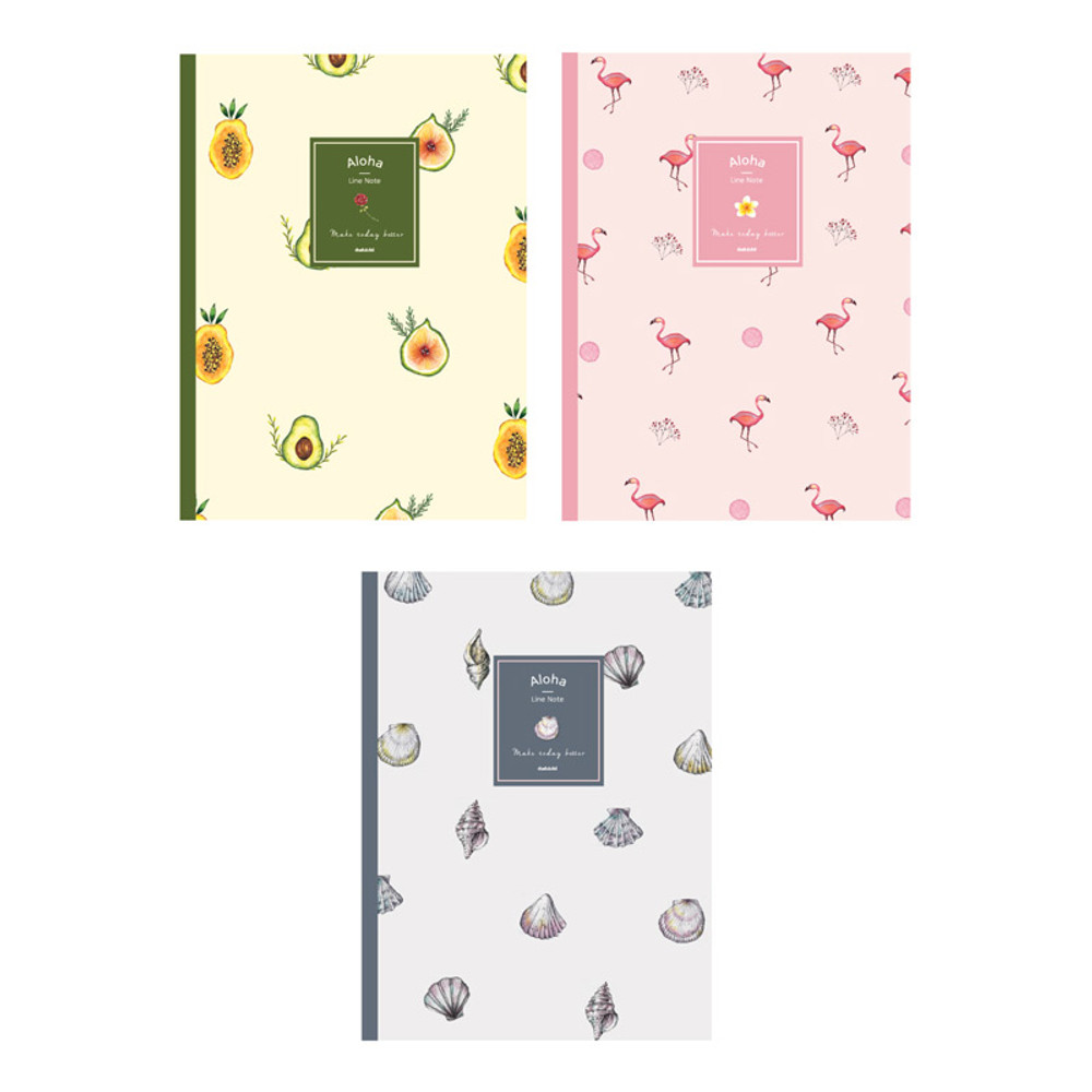 Make today better aloha lined notebook