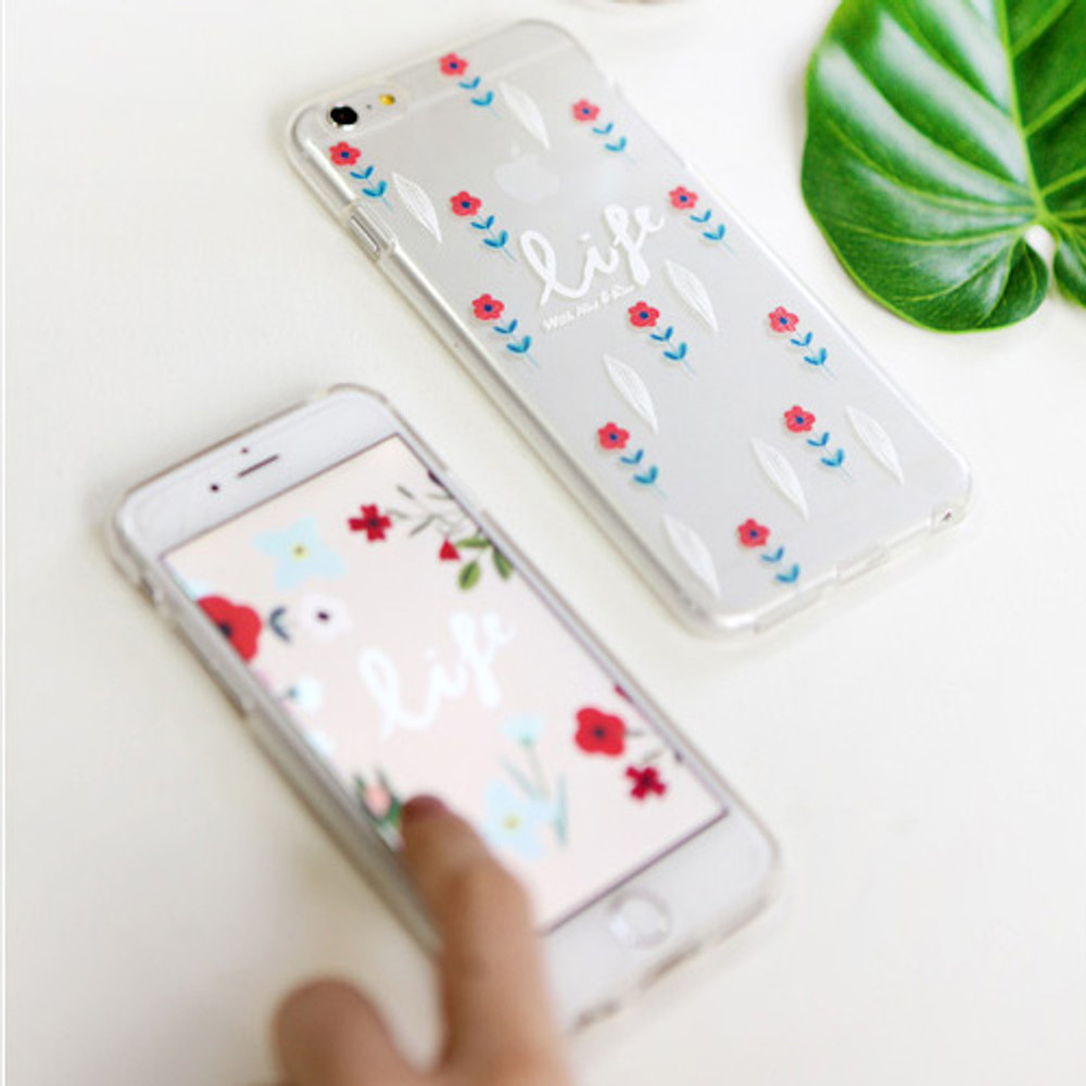 Life pattern - Rim TPU soft iPhone 6 plus case