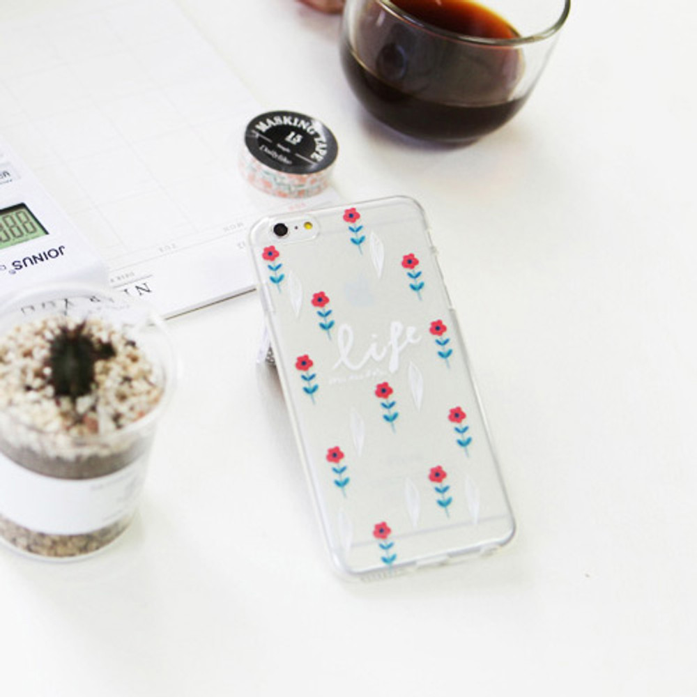Life pattern - Rim TPU soft iPhone 6 plus case