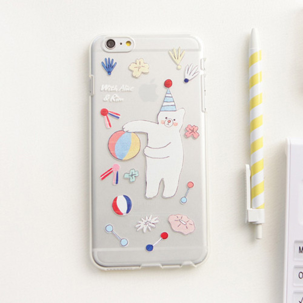 Bear - Rim TPU soft iPhone 6 plus case