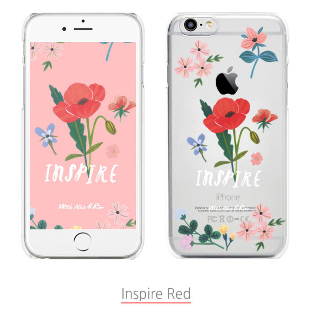Inspire red - Rim TPU soft iPhone 6 plus case
