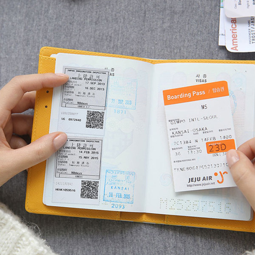 Rim pattern passport cover case