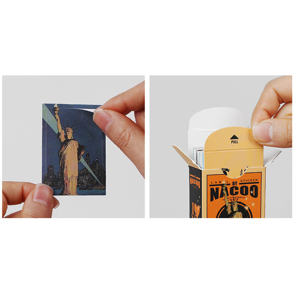 Package - Nacoo Vintage New York Label Sticker Pack