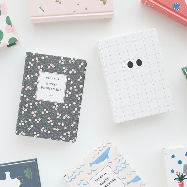 Livework Cute illustration hardcover small lined notebook type B ...