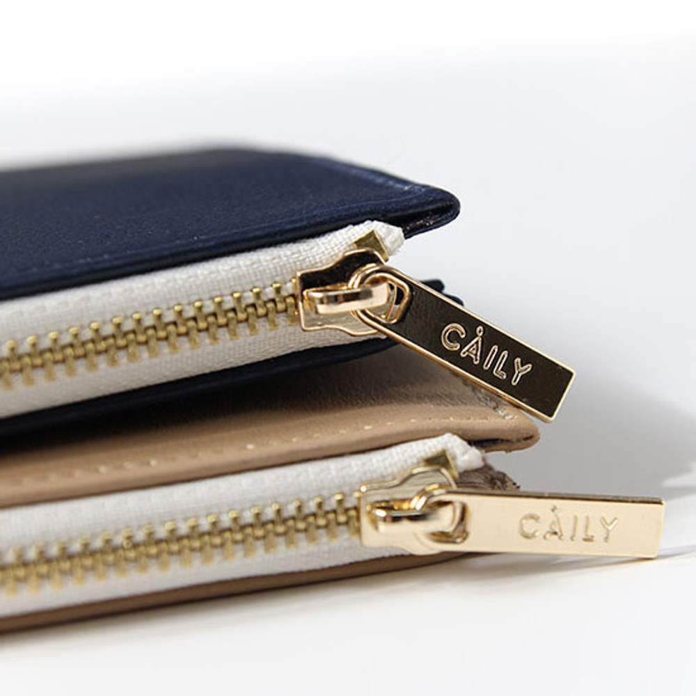 Gunmangzeung Caily flat long zipper wallet