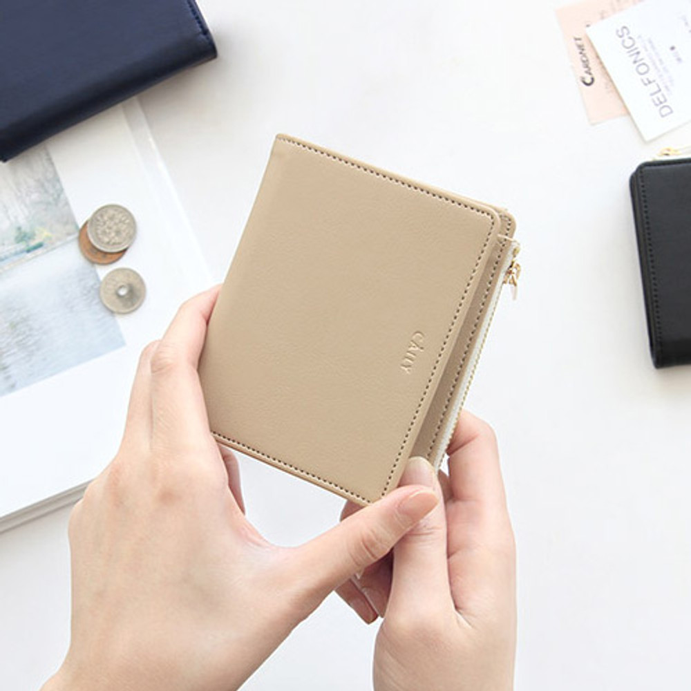 Baige - Caily slim bifold wallet