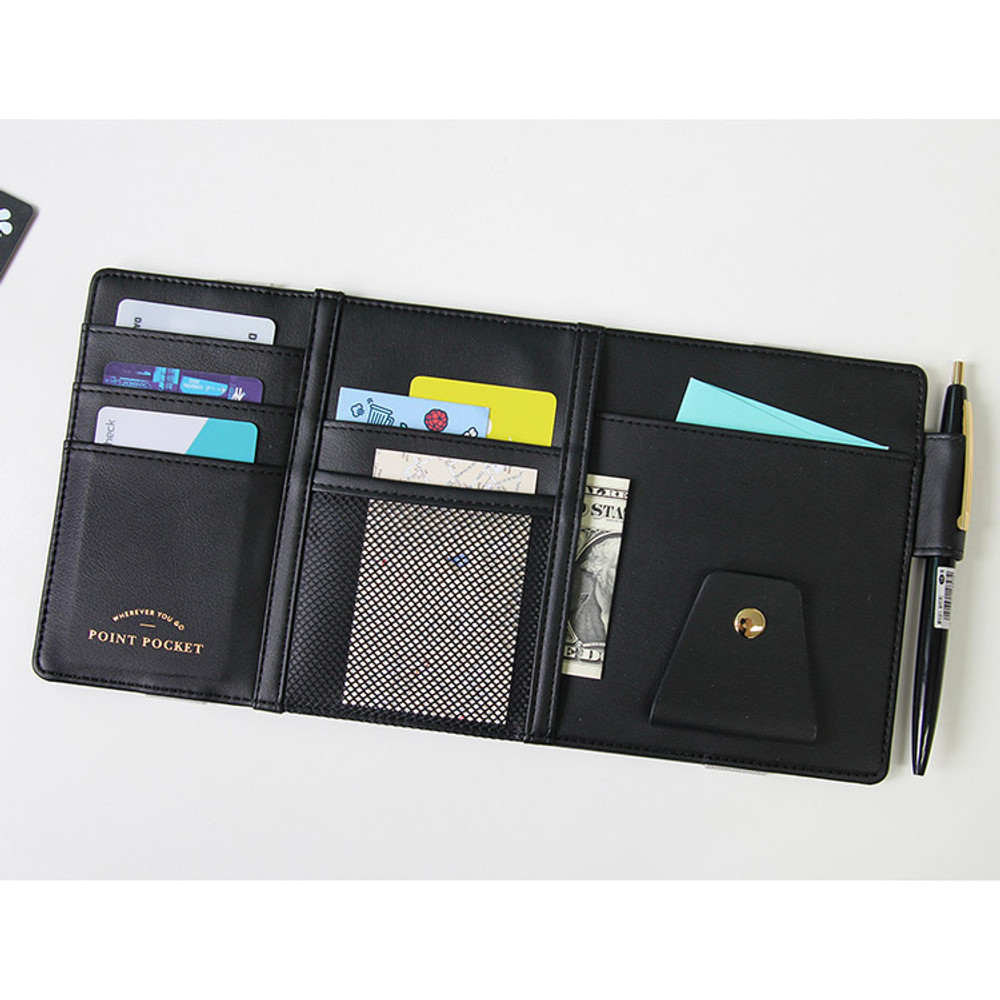 Black - Wherever you go sun visor organizer