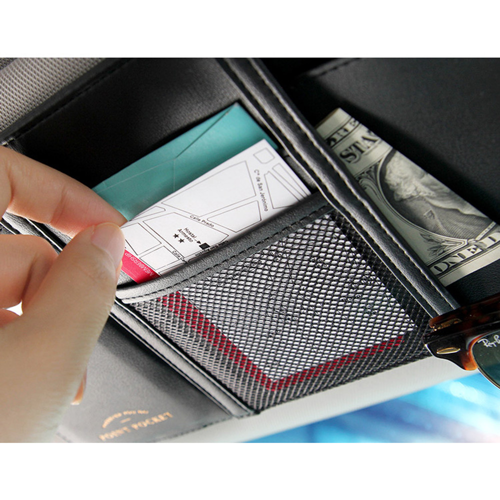 Mesh pocket - Wherever you go sun visor organizer