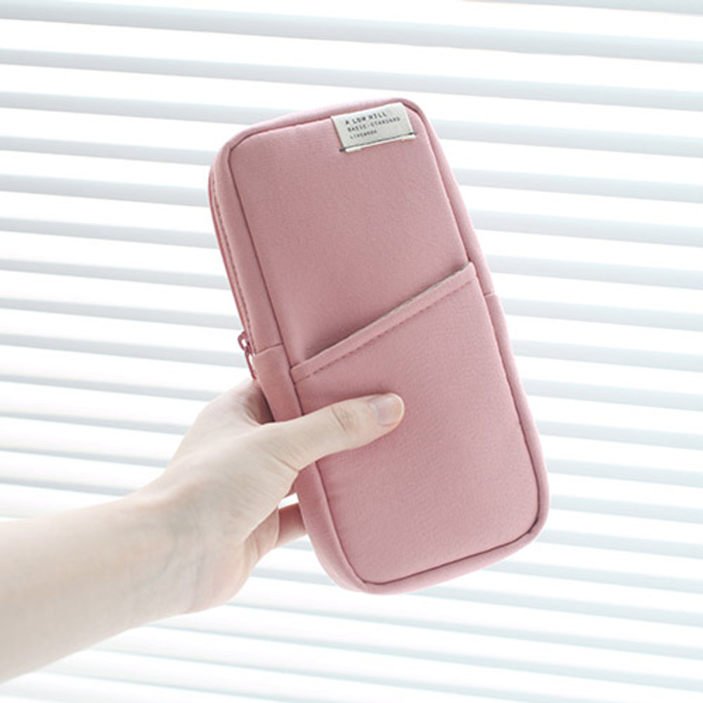 Indi pink - A low hill basic standard pocket block pouch