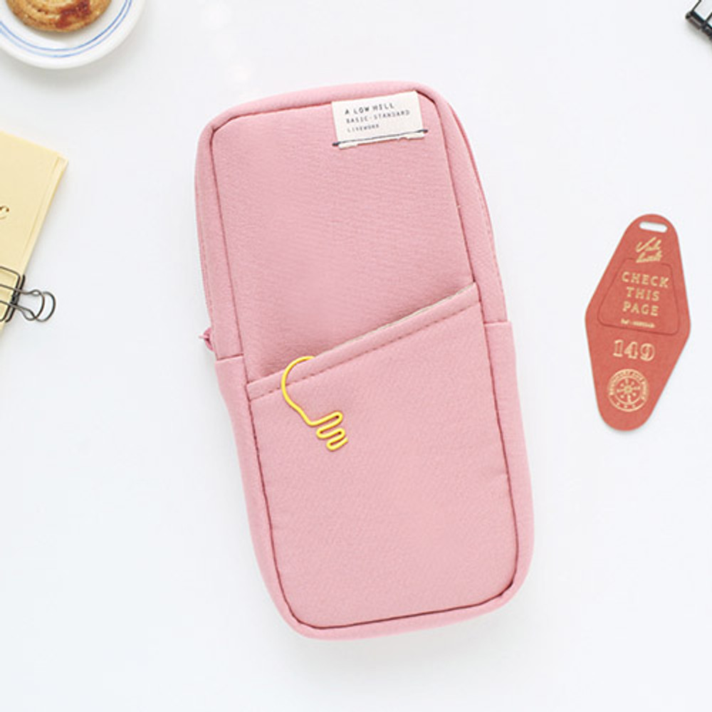 Indi pink - A low hill basic standard pocket block pouch