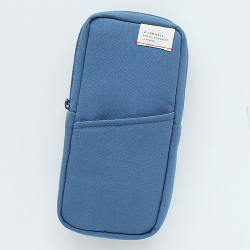 Gray blue - A low hill basic standard pocket block pouch