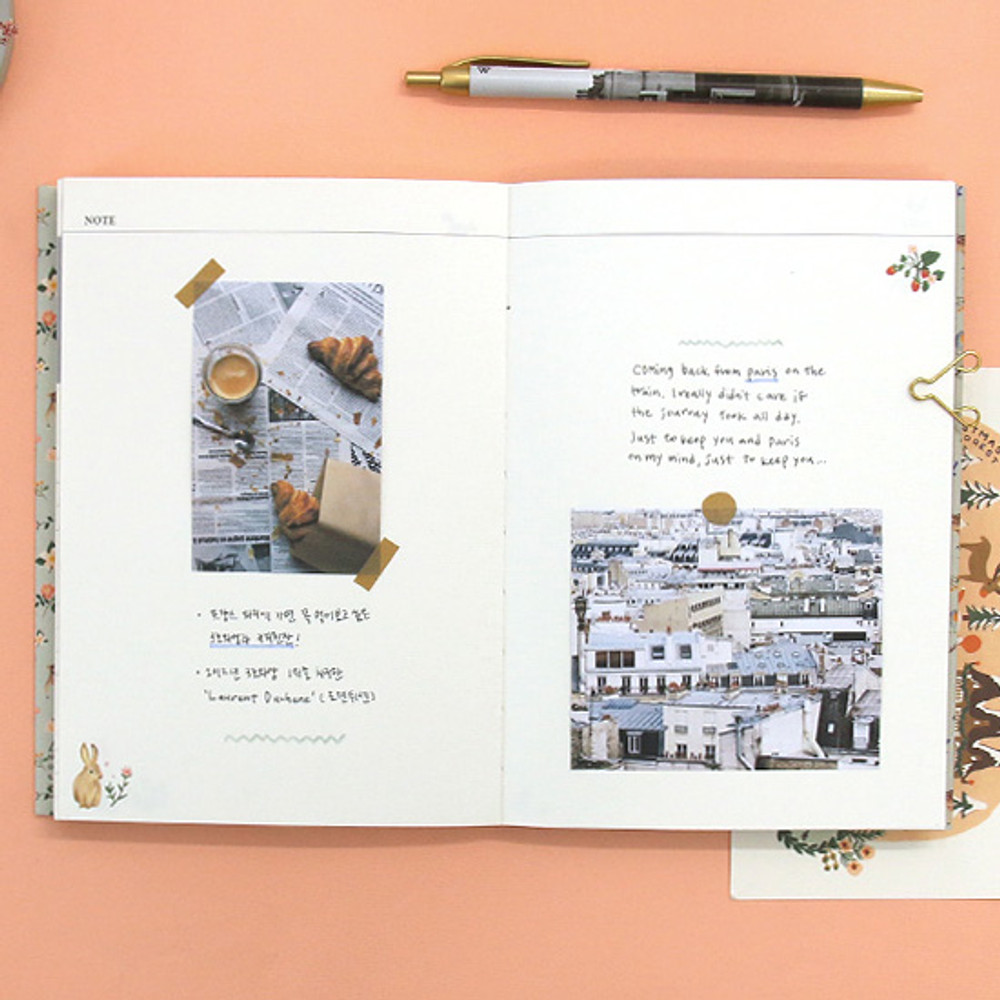 Free note - Mellow pattern undated diary 