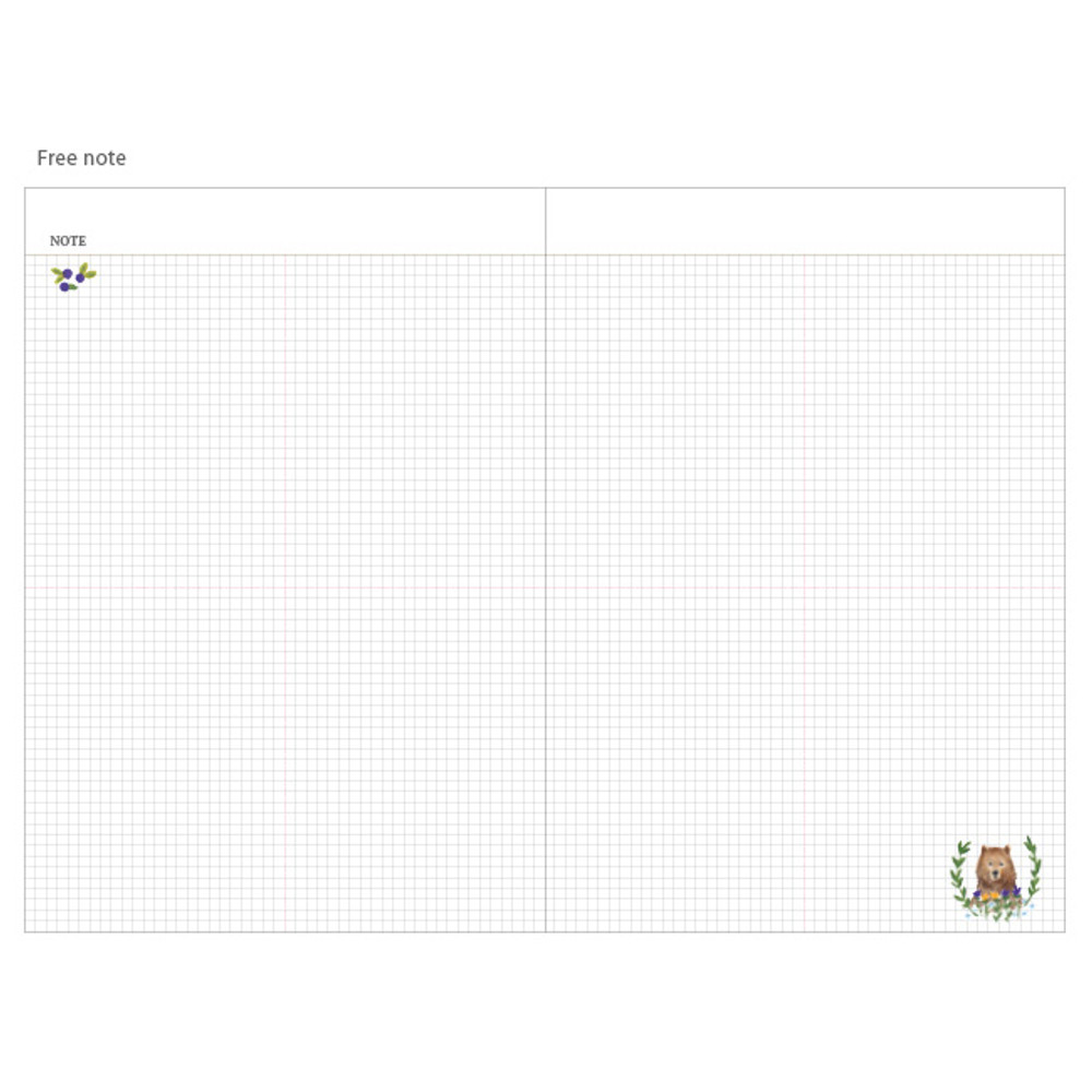 Free note - Mellow pattern undated diary 