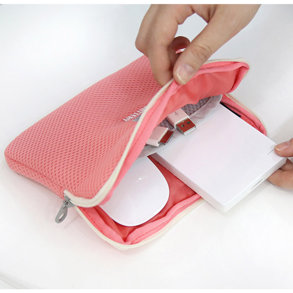 Disco brick air mesh charger pouch 