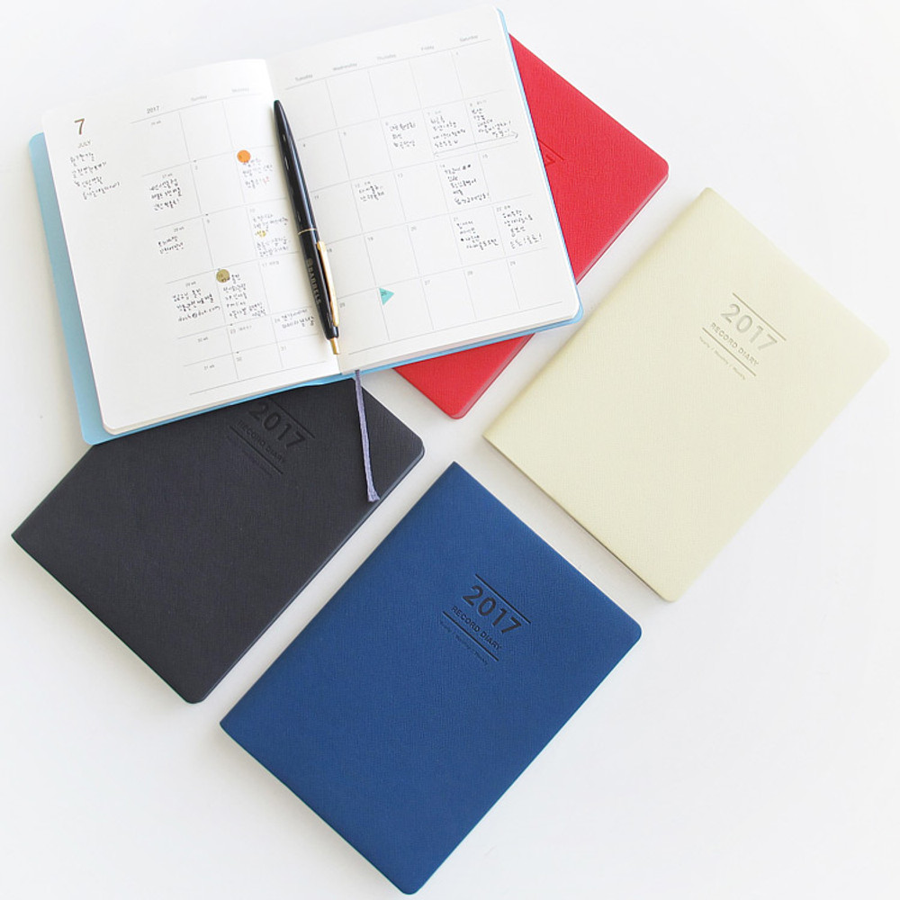 Record medium weekly dated planner