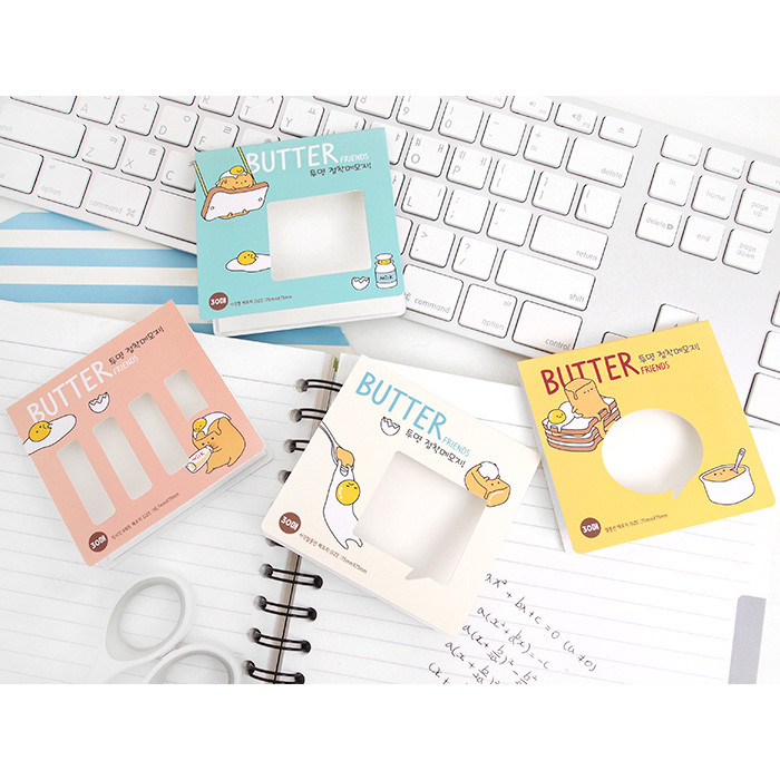 2Young Butter friends sticky memo notes - fallindesign