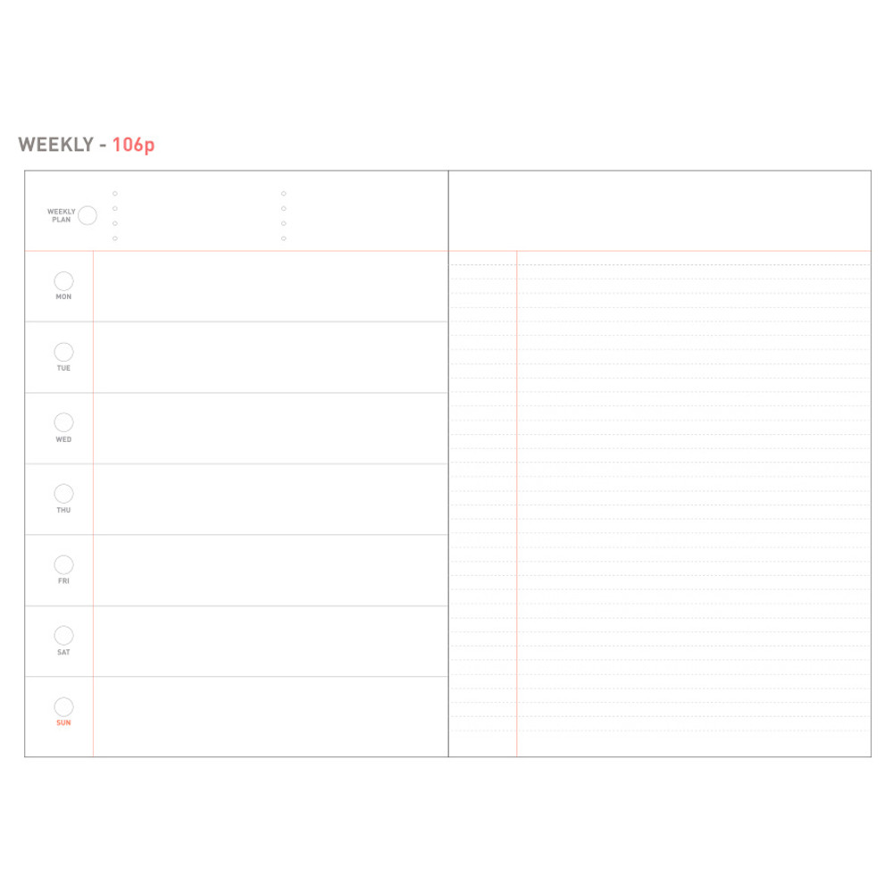 Weekly - Livework The project undated planner ver.2