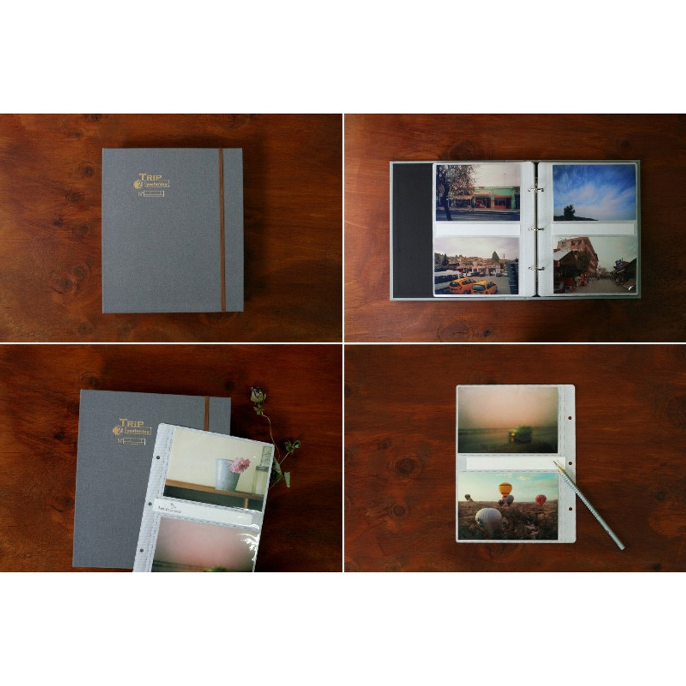 Moods&Views Light 4x6 Slip in Photo Album 2 Ring Binder