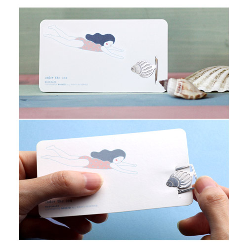 Bookfriends Sound of sea steel bookmark