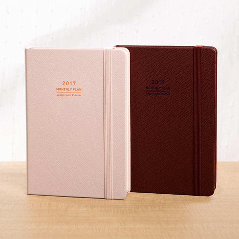 2017 Appointment A5 dated monthly planner