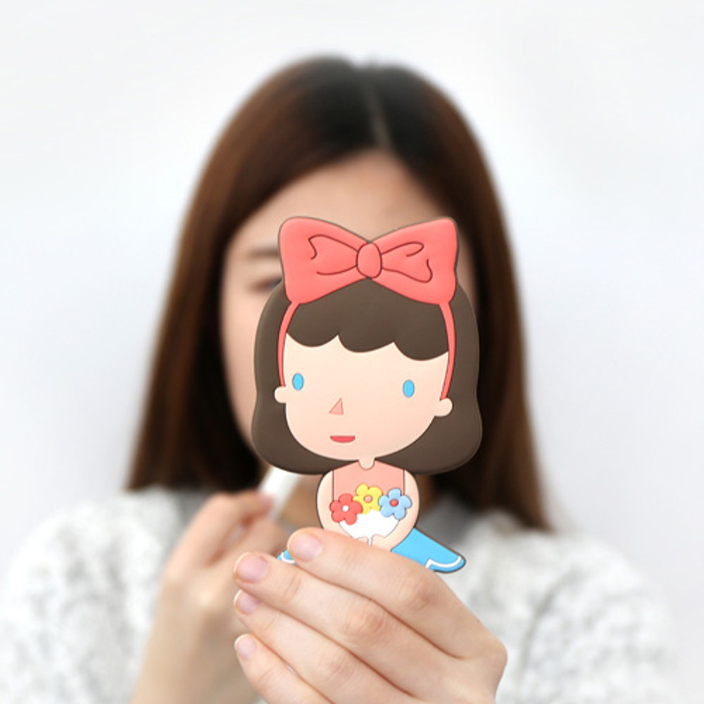 Romane Hello geeks pocket round hand mirror