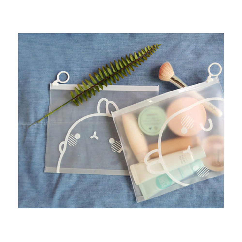 Bookcodi Molang zip lock large pouch
