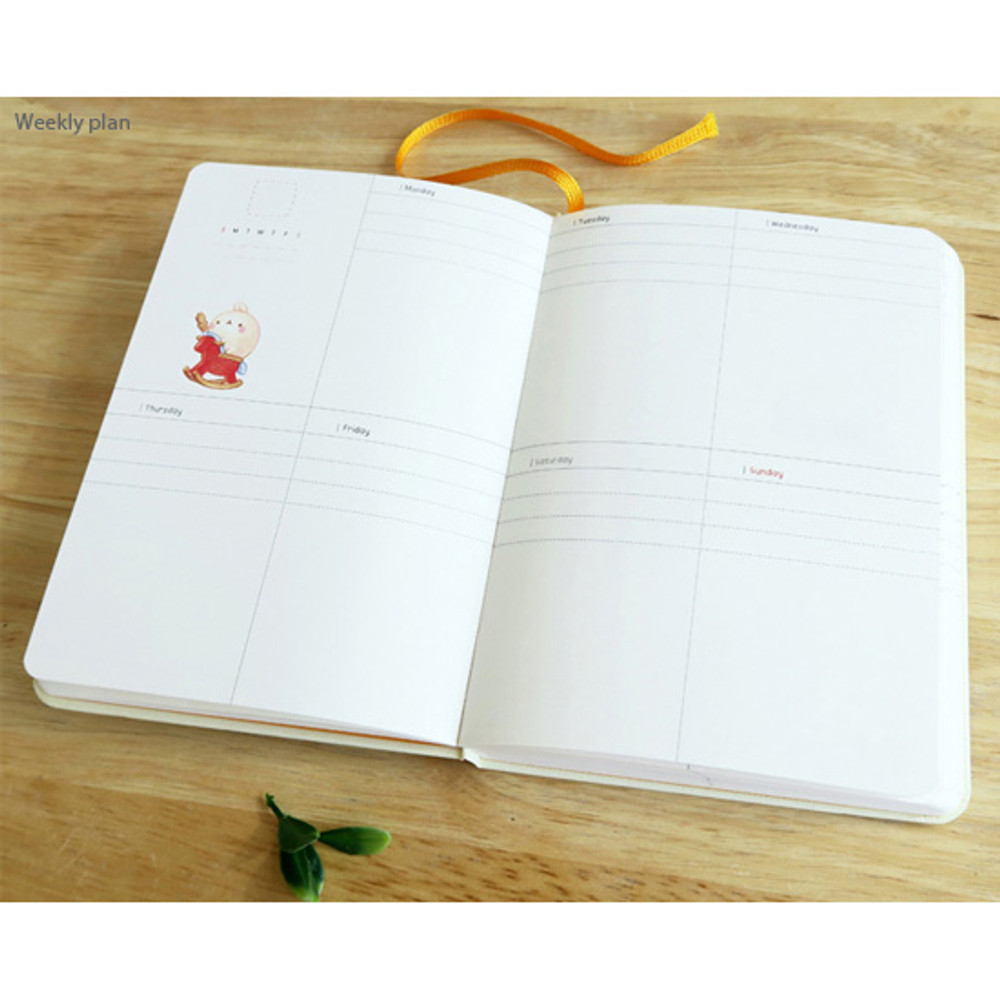 Weekly plan - Molang weekly undated diary scheduler 
