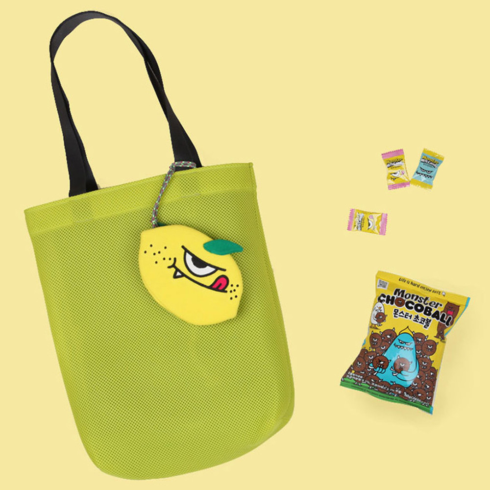 Lemon - Antenna shop Monster coin zipper pouch wallet 