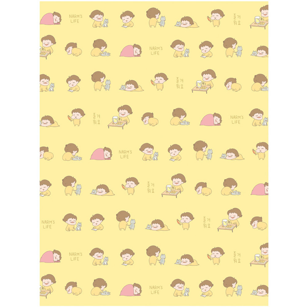 N.IVY Narm's life happy narm pattern A4 clipboar