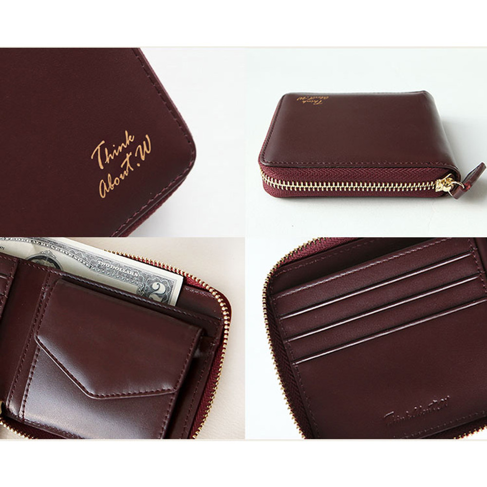 Wallet For Women Small Fancy Genuine Leather Luxury Envelope Card Holder  Short Purse Designer Wallet Multipurpose Zip Coin Bag