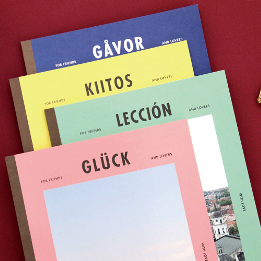 Colorful B5 size grid-lined class notebook