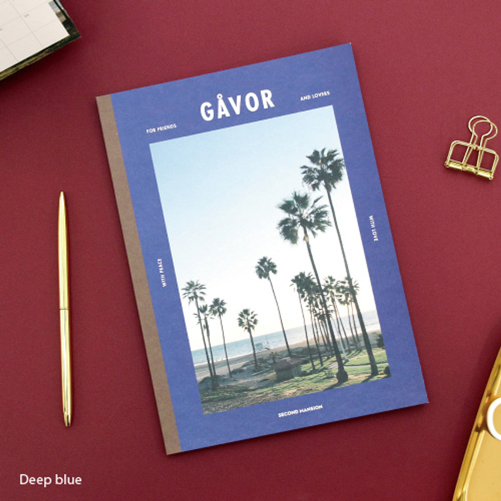 Deep blue - Colorful B5 size grid-lined class notebook