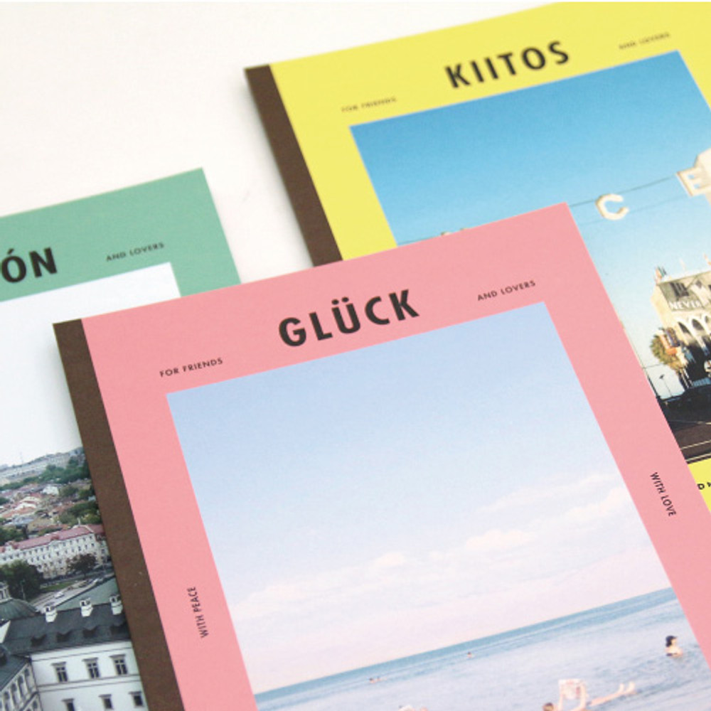 Colorful B5 size grid-lined class notebook