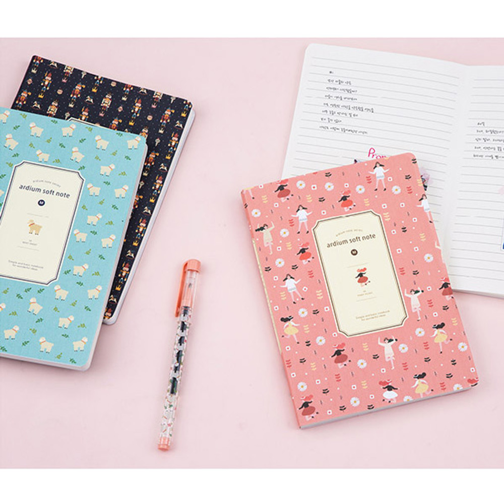 Colorful pattern medium soft lined notebook 