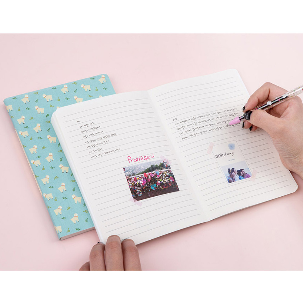 Colorful pattern medium soft lined notebook 