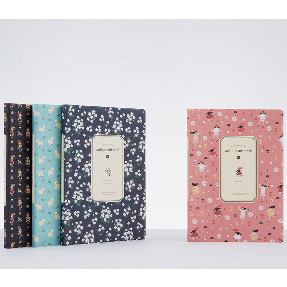 Colorful pattern medium soft lined notebook 