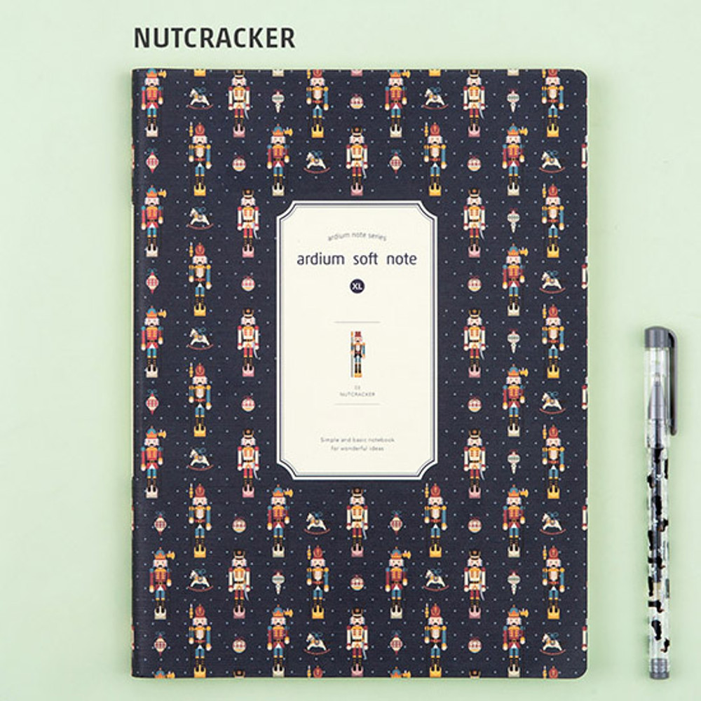 Nutcracker - Colorful pattern xlarge soft lined notebook 