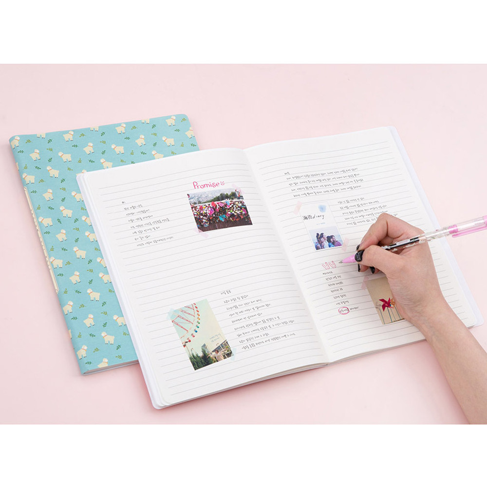 Colorful pattern xlarge soft lined notebook 
