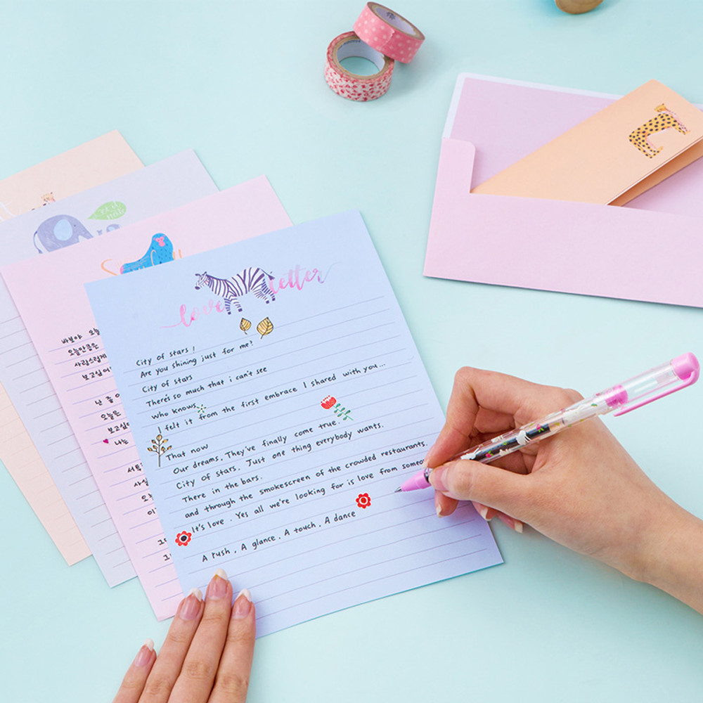 Cutie letter paper and envelope set