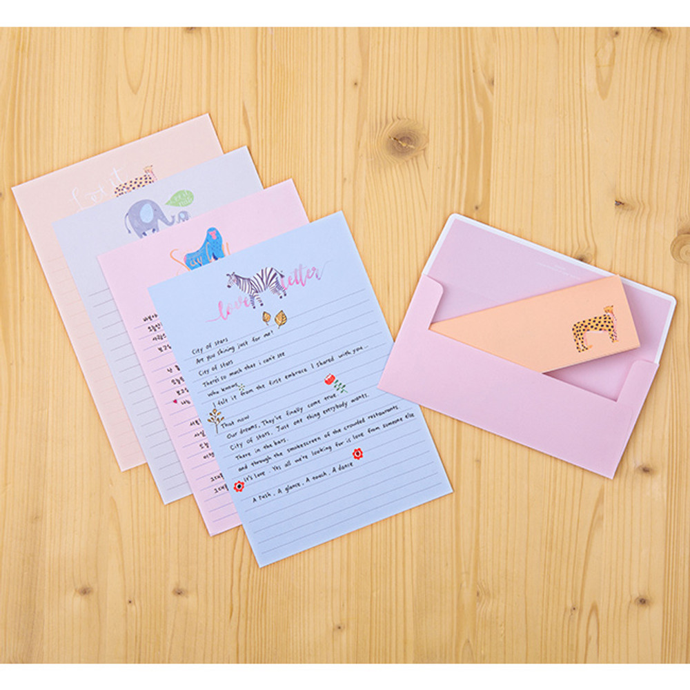 Cutie letter paper and envelope set