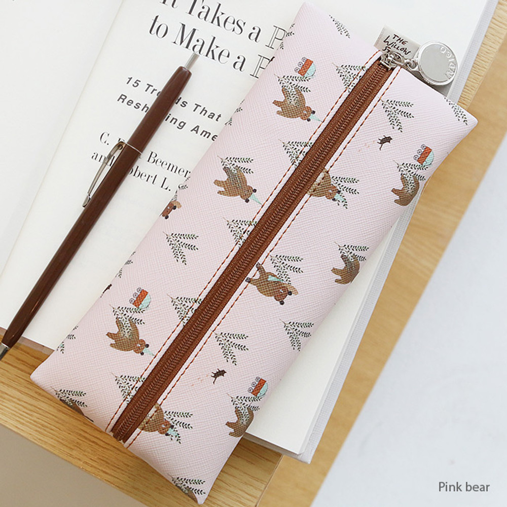 With Alice Rim cute illustration pencil pouch - fallindesign