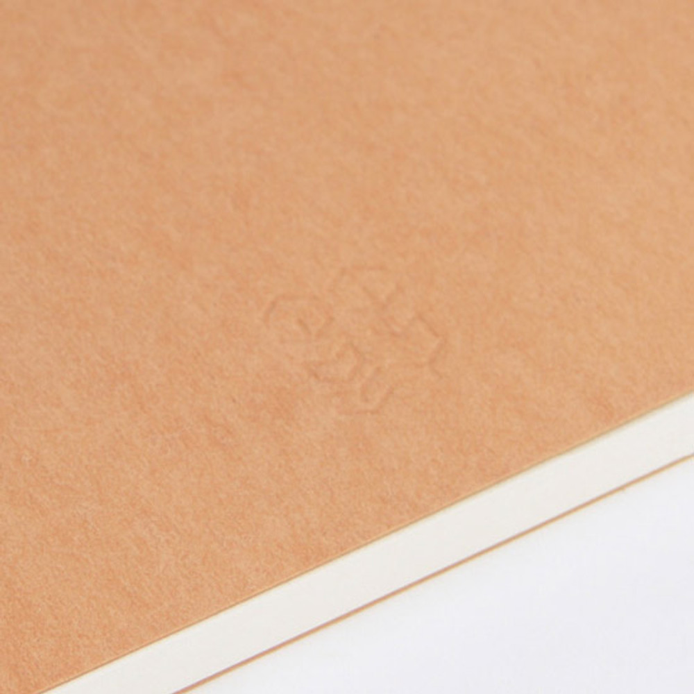Detail of Earth sewn bound B5 lined notebook