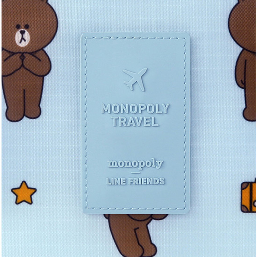 Rubber logo - Line friends travel hanging toiletry pouch bag 