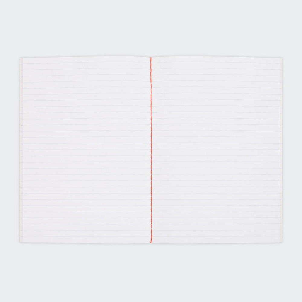 Heart pattern sewn bound A5 lined notebook 