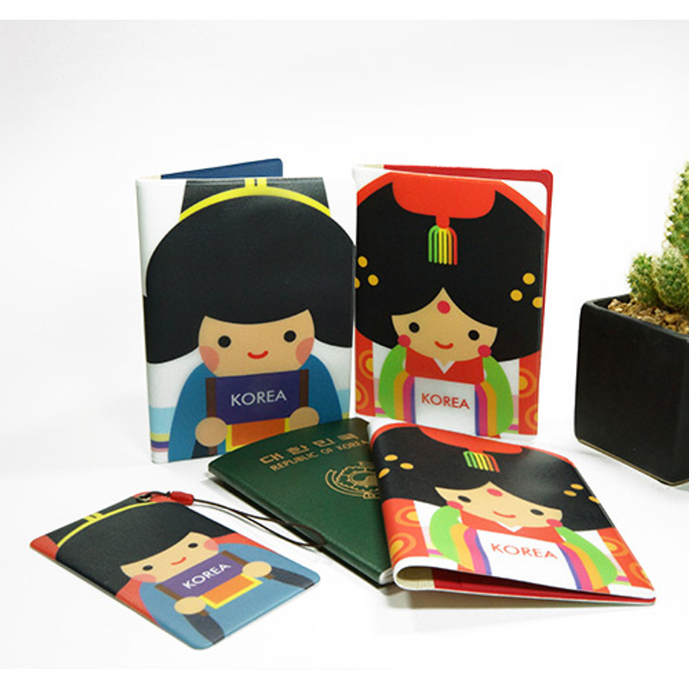 Korean traditional RFID blocking passport case