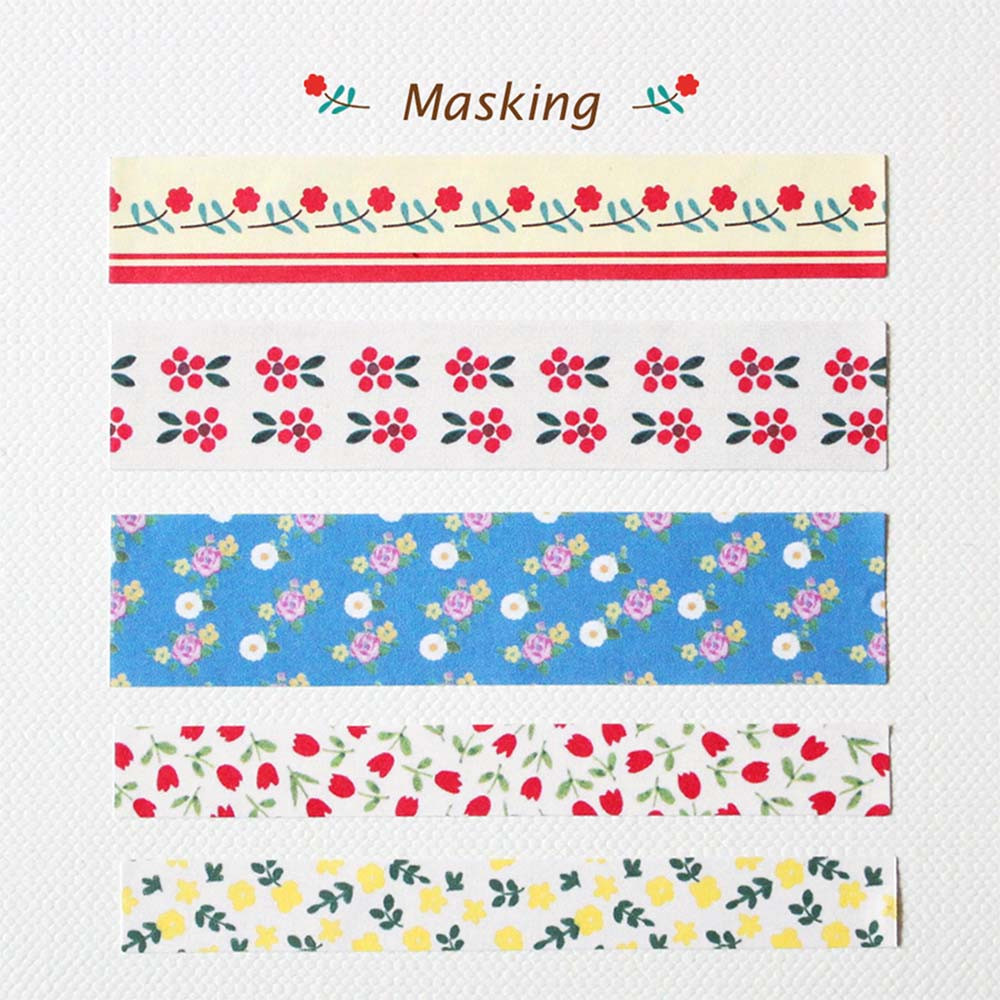 Gentle Wave floral paper stickers