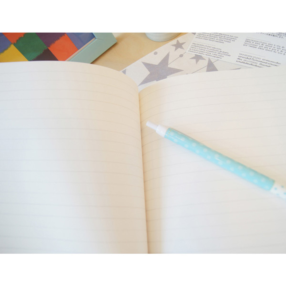 Watercolor lined notebook