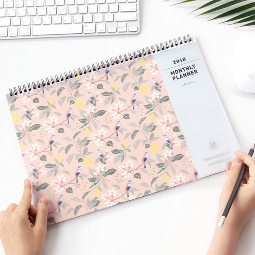 2018 Comely desk dated monthly planner scheduler 