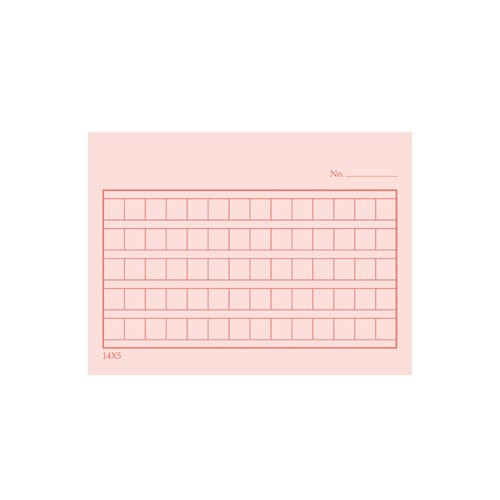 MINGSMANGS Pink squared manuscript paper sticky memo note