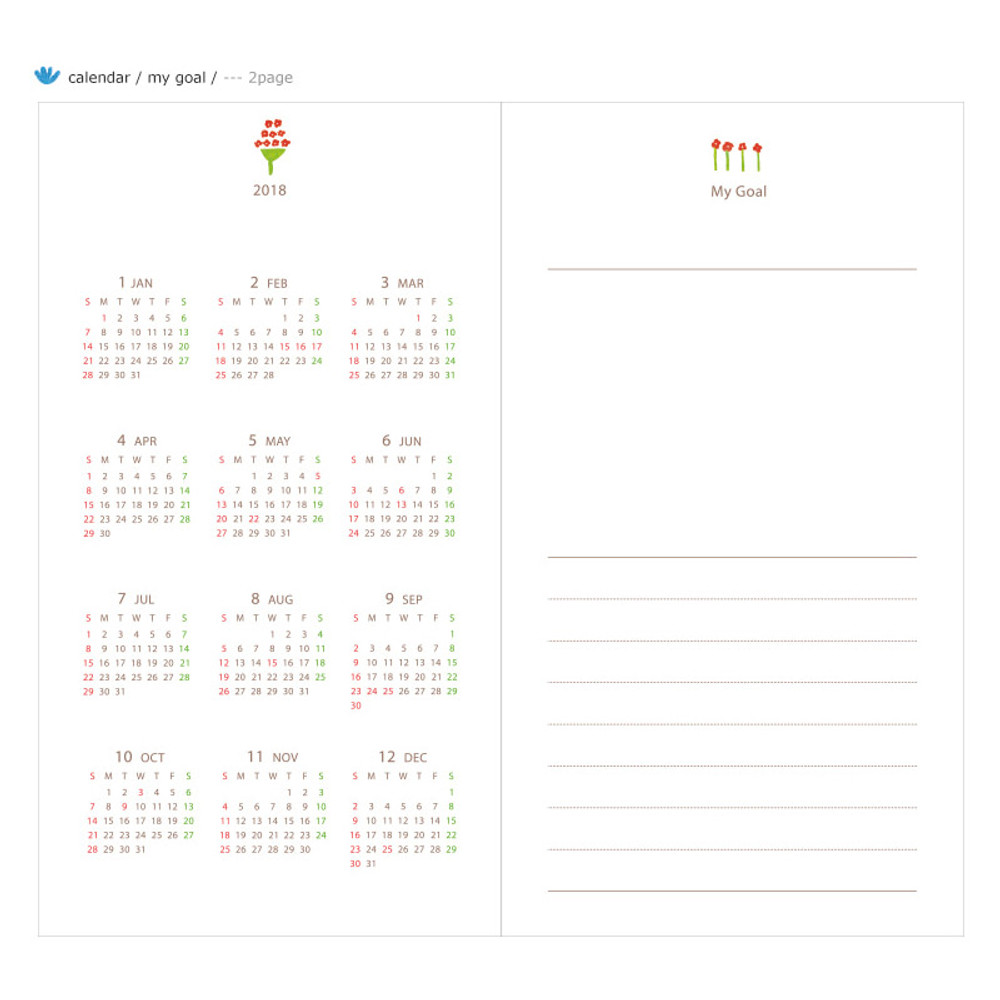Calendar, My goal